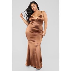 Cocoa Brown Mermaid Dress